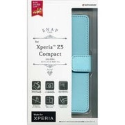 2062Z5COM [Xperia Z5 Compact SO-02H用 ケース 手帳 横 ライトブルー]