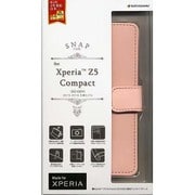 2064Z5COM [Xperia Z5 Compact SO-02H用 ケース 手帳 横 ライトピンク]