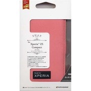 2069Z5COM [Xperia Z5 Compact SO-02H用 ケース 手帳型ケース+ハンドストラップ ピンク]