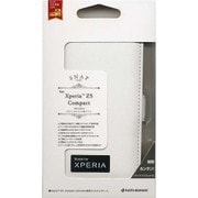 2072Z5COM [Xperia Z5 Compact SO-02H用 ケース 手帳型ケース+ハンドストラップ ホワイト]