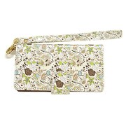 2144Z5COM [Xperia Z5 Compact SO-02H用 ケース 花柄手帳 バードフラワー]