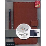 2087XPZ5P [Xperia Z5 Premium SO-03H用 タッチペン付き手帳ケース ブラウン]