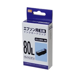 互換インクカートリッジ エプソン ICLC80L ライトシアン PP-EIC80LLC