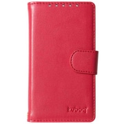 OWL-CVXZ5C04CA-RE [Xperia Z5 Compact用 裏地迷彩柄（グリーン）手帳型ケース レッド]