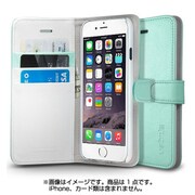 SGP10920 [iPhone 6 Plus レザーケース ウォレットS ミント]