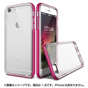 iPhone 6/6s用 Crystal Bumper [PCバンパー×クリアTPUハイブリッドケース ホットピンク]