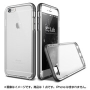 iPhone 6/iPhone 6s用 Crystal Bumper PCバンパー×クリアTPUハイブリッドケース ダークシルバー