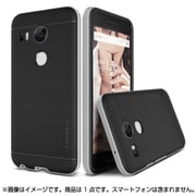 Nexus 5X用 High Pro Shield PCバンパー×ヘアラインTPUハイブリッドケース ライトシルバー