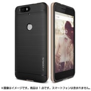 Nexus 6P用 High Pro Shield PCバンパー×ヘアラインTPUハイブリッドケース シャインゴールド