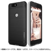 Nexus 6P用 High Pro Shield PCバンパー×ヘアラインTPUハイブリッドケース ライトシルバー