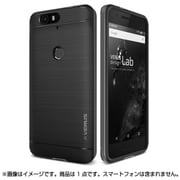 Nexus 6P用 High Pro Shield PCバンパー×ヘアラインTPUハイブリッドケース ダークシルバー