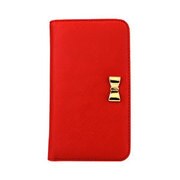 I6S06-15C635-06 [Wallet Case for iPhone 6/iPhone 6s Ribbon Red]