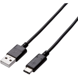 USB2.0ケーブル A-Cタイプ USB2.0正規認証品 0.5m ブラック U2C-AC05NBK