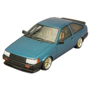 C43043 [1/43スケール トヨタ カローラ レビン スポーツカスタム仕様 1983 ブルーメタリック エイトスポークホイール装着]