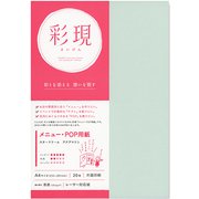 彩現 メニュー POP用紙 スタードリーム アクアマリン A4 20枚入り 1742100