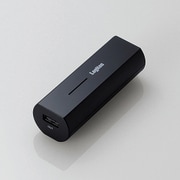Lightning対応 モバイルバッテリー 2600mAh 1A出力 ブラック LPA-L01L-2610BK