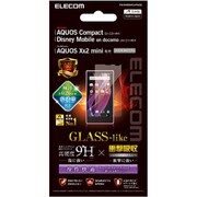AQUOS Compact SH-02H/Disney Mobile on docomo DM-01H用 液晶保護フィルム ガラスライク 衝撃吸収 スムースタッチ