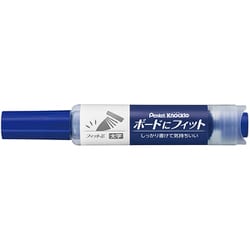 ボードにフィット ホワイトボードマーカー ノックル ソフト丸芯 中太字 青 EMWL5BF-C