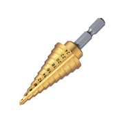 チタンコーティングステップドリル 6角軸シャンクタイプ MSB624G