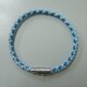 Fita BRAID IV ブレイド4 ブレスレット [Mサイズ スカイブルー・白・水]