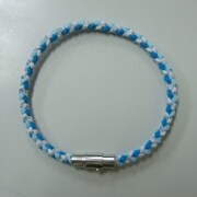 Fita BRAID IV ブレイド4 ブレスレット [Lサイズ スカイブルー・白・水]