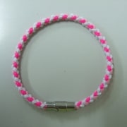 Fita BRAID IV ブレイド4 ブレスレット [Lサイズ 蛍光濃ピンク・白・桃]