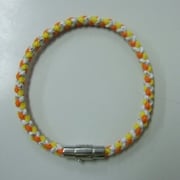 Fita BRAID IV ブレイド4 ブレスレット [Lサイズ オレンジ・黄・白]