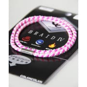 Fita BRAID IV ブレイド4 ネックレス [Mサイズ 蛍光濃ピンク・白・桃]