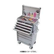 工具セット チェスト&ローラーキャビネットタイプ プロフェッショナルツールセット EKR-1004&EKW-1005シリーズ 6.3sp. 9.5sp. 12.7sp. 入組点数145点 シルバー SK94516EE