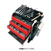 SK8016EX [工具セット ローラーキャビネットタイプ EKX-118 6.3sp. 9.5sp. 12.7sp. 入組点数220点 シルバー×レッド×ブラック]