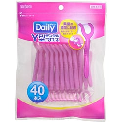 Y型デンタルフロス デイリー [40本入]