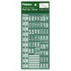 MS-08 [Nゲージ 路面標示 4 各種注意の文字セット]