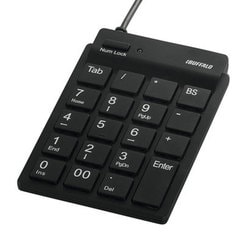 スリムテンキーボード Tabキー付き ブラック BSTK11BK
