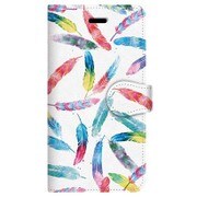 FW6B-5760 [iPhone 6s/6用 ブックケース Colorful feathers]