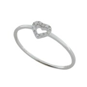 ダイヤモンドリング K10WG D0.04ct 0001903853