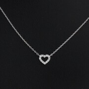 ダイヤモンドネックレス K10WG D0.04ct 0001903673
