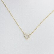 ダイヤモンドネックレス K10YG D0.04ct 0001904003