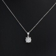 ダイヤモンドネックレス K18WG D0.15ct 0001901273