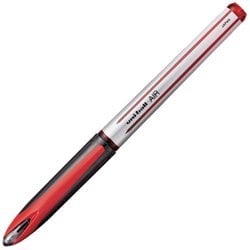 水性ボールペン uni-ball AIR（ユニボール エア） 0.7mm キャップ式 インク色：赤 本体色：赤 UBA-201-07