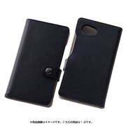 RT-AQH2LBC6/B [AQUOS Compact SH-02H/Disney Mobile DM-01H/AQUOS Xx2 mini用 シンプルブックレザーケース 合皮 ブラック]
