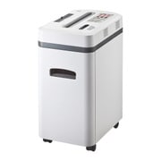 電動シュレッダー マイクロカット（2×12mm） A4コピー用紙/6枚/DVD/CD/カード 容量16L PSE 連続10分 キャスター付き ホワイト PSD-AA6212