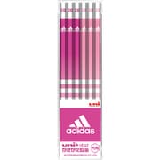 adidas アディダス ユニスター鉛筆 1074 6K 2B ピンク US1074