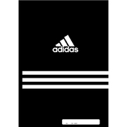 adidas アディダス 7mmA罫ノート A01-230A 黒 A01230AAI.24