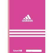 adidas アディダス 5mm方眼ノート A01-200H5 ピンク A01200H5AI.13