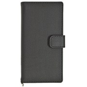arrows NX F-02H 用レザー帳ブックタイプケース ブラック 2091F02H