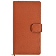 arrows NX F-02H 用レザー帳ブックタイプケース ブラウン 2094F02H