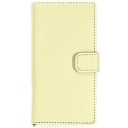 arrows NX F-02H 用レザー帳ブックタイプケース アイボリー 2096F02H