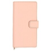 arrows NX F-02H 用レザー帳ブックタイプケース ライトピンク 2097F02H