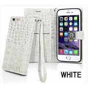 VT-69303-WH [クロコダイル Diary for iPhone 6/6s ホワイト]