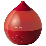 加湿器(超音波式) アロマ加湿器 6~8畳対応 Dew Drop レッド HFT-1512RD